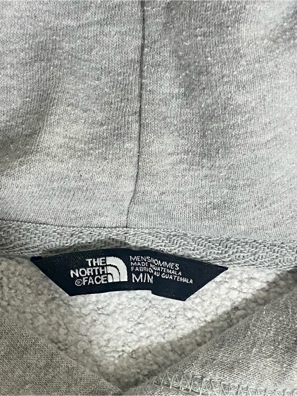 The North Face Men's Light Gray Hoodie with White Logo